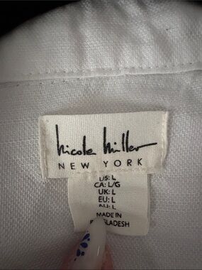 Nicole Miller White Jean Jacket - New York Label